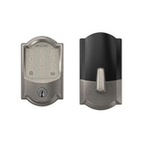 Camelot Encode Smart Wifi Door Lock with Alarm in Satin Nickel