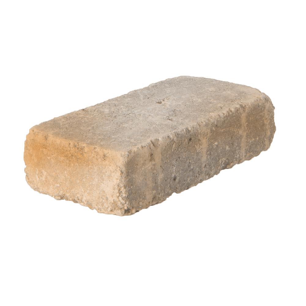 RumbleStone Rec 10.5 in. x 7 in. x 1.75 in. Cafe Concrete Paver - Super Arbor