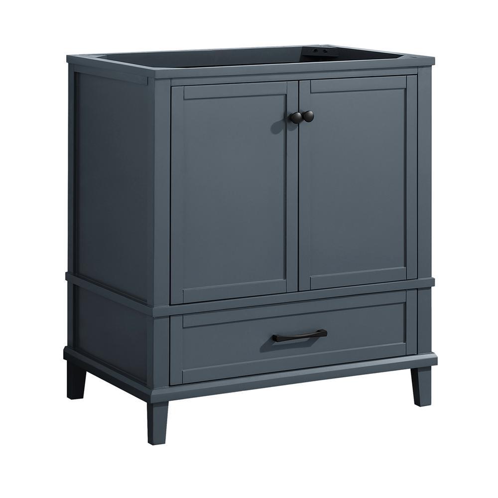Merryfield 30 in. W x 21-1/2 in. D Bathroom Vanity Cabinet Only in Dark Blue-Gray - Super Arbor