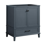 Merryfield 30 in. W x 21-1/2 in. D Bathroom Vanity Cabinet Only in Dark Blue-Gray - Super Arbor