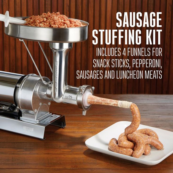 Butcher Series #12 0.75 HP Electric Meat Grinder with Sausage Stuffing Kit