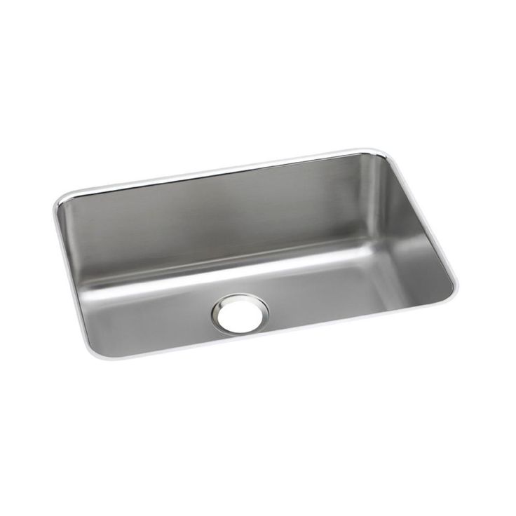 Lustertone Undermount Stainless Steel 27 in. Single Bowl Kitchen Sink with 10 in. Bowl