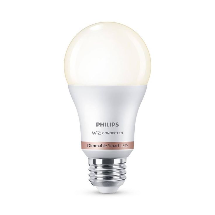 Soft White A19 LED 60-Watt Equivalent Dimmable Smart Wi-Fi Wiz Connected Wireless Light Bulb (4-Pack)