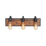 Wayner 3-Light Black Rustic Bathroom Vanity Light Water Pipe Wall Sconce