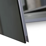 12 in. W x 30 in. H x 4 in. D Recessed or Surface Mount Medicine Cabinet in Aluminum - Super Arbor