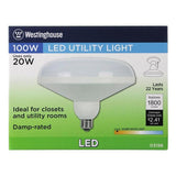 Westinghouse 100W Equivalent Warm White (2,700K) DLR64 Utility Medium Base LED Light Bulb
