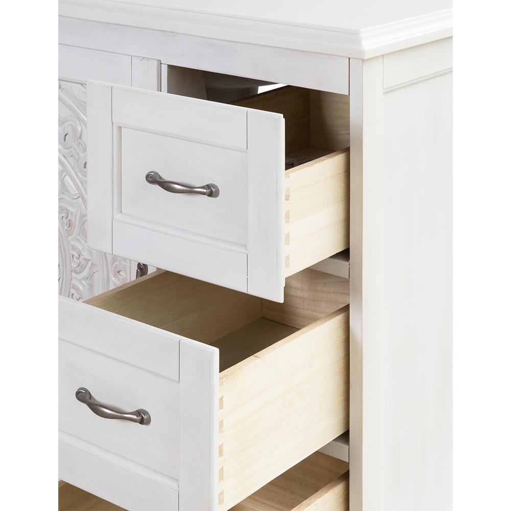 Chennai 37 in. W Single Vanity in White Wash with Engineered Stone Vanity Top in Crystal White with White Sink - Super Arbor