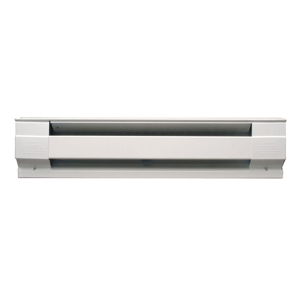 72 in. 1,500-Watt 240-Volt Electric Baseboard Heater in White - Super Arbor