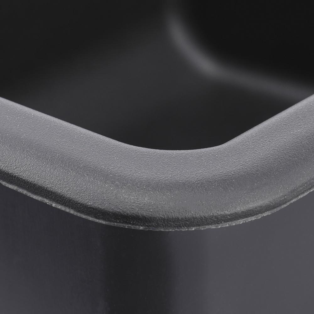 Kennon Dual Mount Neoroc Granite Composite 33 in. 1-Hole Double Bowl Kitchen Sink in Matte Black - Super Arbor