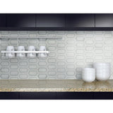 Pavilion Picket 12 in x 12 in. x 10 mm Polished Marble Mesh-Mounted Mosaic Tile ( 10 sq. ft. / case ) - Super Arbor