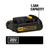 20-Volt MAX Lithium-Ion Cordless 1/4 in. Impact Driver with (1) 20-Volt Battery 1.3Ah, Charger and Tool Bag
