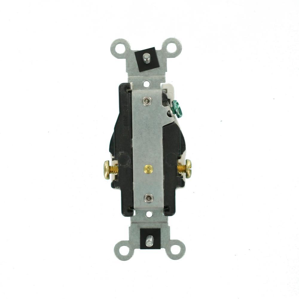 20 Amp Commercial Grade Double-Pole Single Outlet, White - Super Arbor