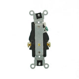 20 Amp Commercial Grade Double-Pole Single Outlet, White - Super Arbor