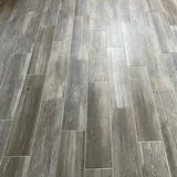 Style Selections Woods Natural 6-in x 24-in Glazed Porcelain Wood Look Floor Tile - Super Arbor