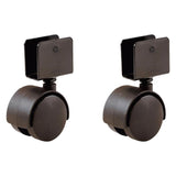 1-5/8 in. Plastic Twin Wheel U-Bracket Caster with 40 lb. Load Rating (2 per Pack)