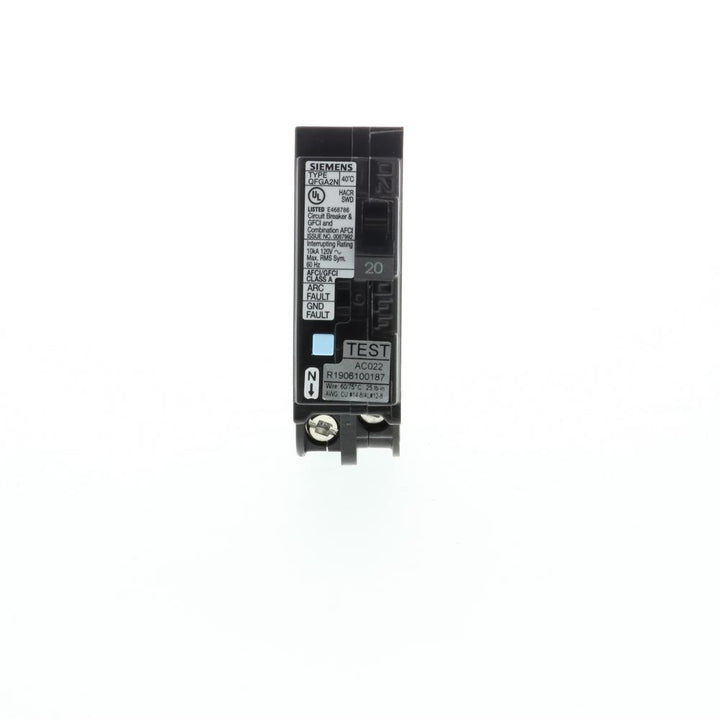 20 Amp 1-Pole Dual Function (CAFCI/GFCI) Plug-On Neutral Circuit Breaker - Super Arbor