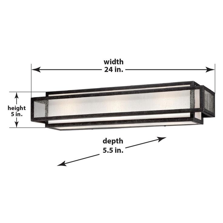 Camden Square 3-Light Aged Charcoal Bath and Vanity Light