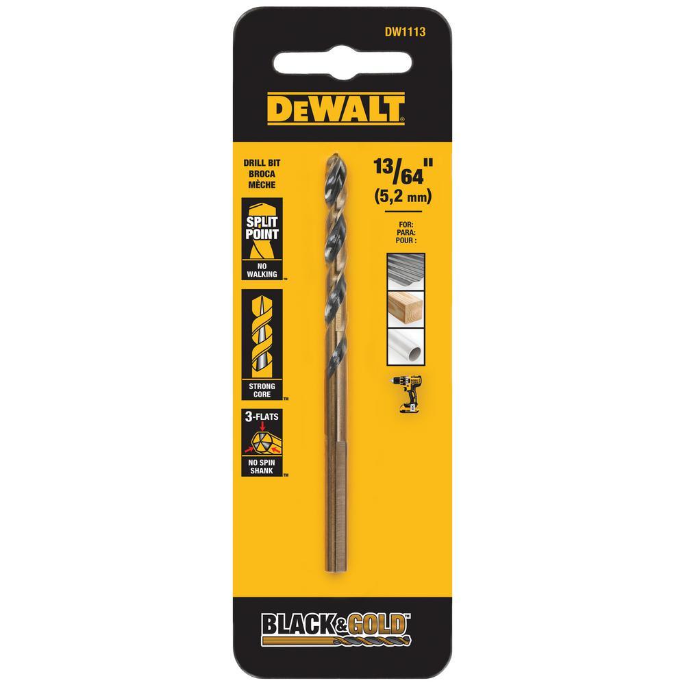 1/2 in. Black and Gold Split Point Drill Bit - Super Arbor