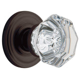 Filmore Satin Nickel Half-Dummy Crystal Door Knob - Super Arbor