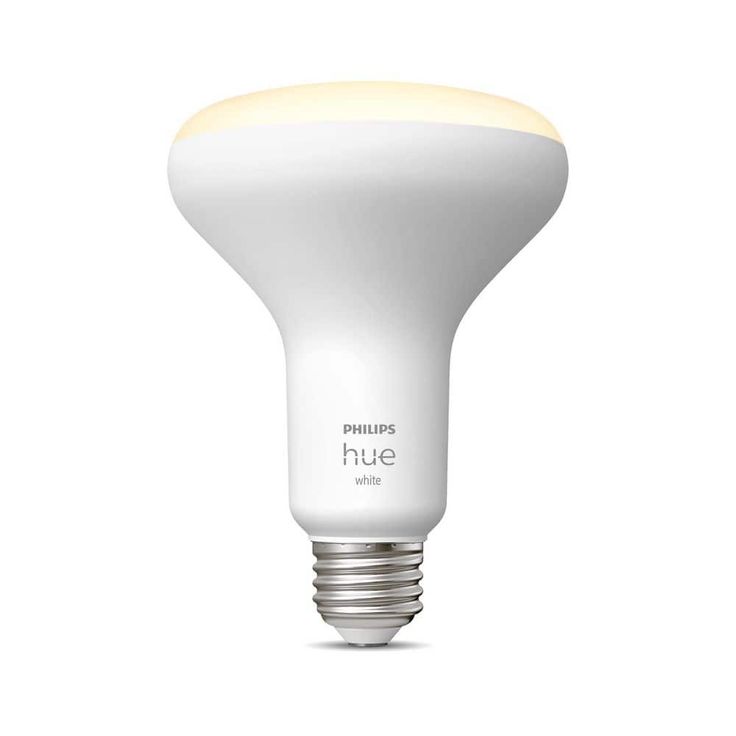 White BR30 LED 65W Equivalent Dimmable Smart Wireless Flood Light Bulb with Bluetooth