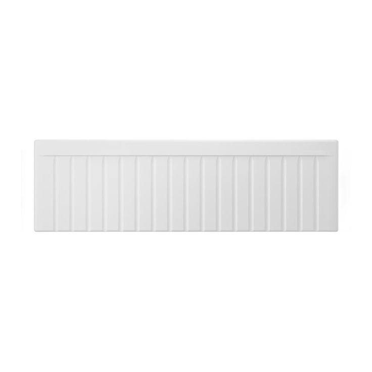 Farmhouse Apron Front Fireclay 33 in. Fluted Single Bowl Kitchen Sink in White with Grid and Strainer