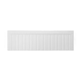 Farmhouse Apron Front Fireclay 33 in. Fluted Single Bowl Kitchen Sink in White with Grid and Strainer