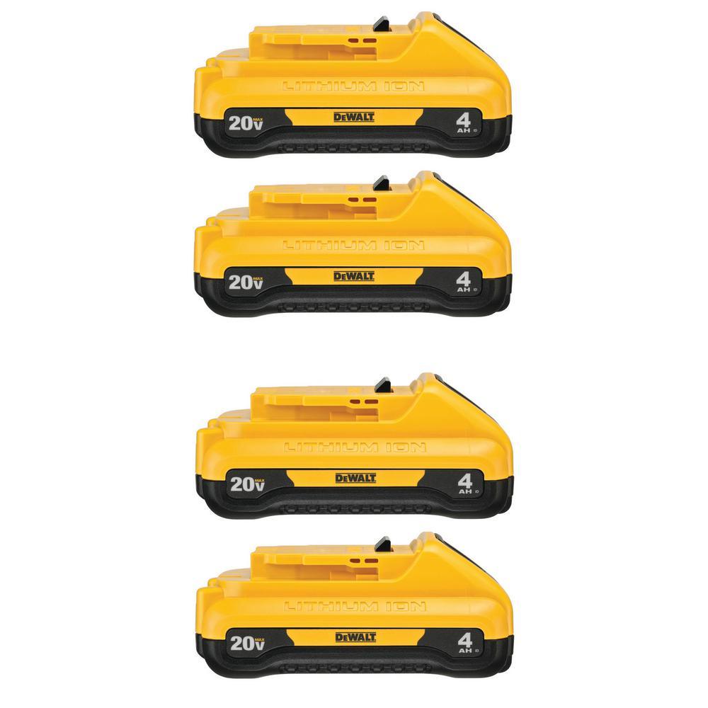 20-Volt MAX Compact Lithium-Ion 1.5Ah Battery Pack (4-Pack) - Super Arbor
