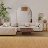 Bedrosians Laguna French Oak Beach 0.16 in. T x 9.5 in. W Click-Lock Wire Brushed Engineered Hardwood Flooring (28.41 sq. ft./ctn)