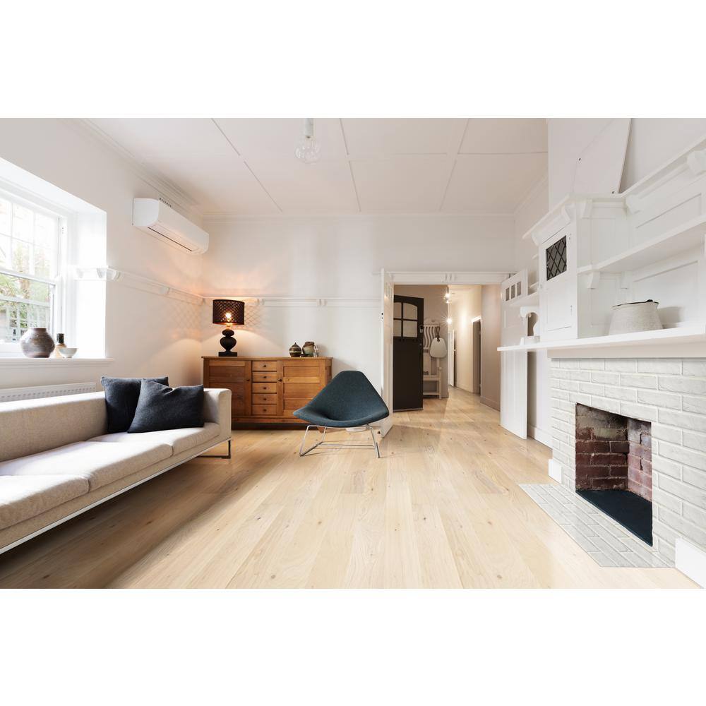 A&A Surfaces Woodridge Beach Buff Oak 0.28 in. x 6.5 in. Waterproof Wire Brushed Engineered Hardwood Flooring (1040.16 sq.ft./pallet)