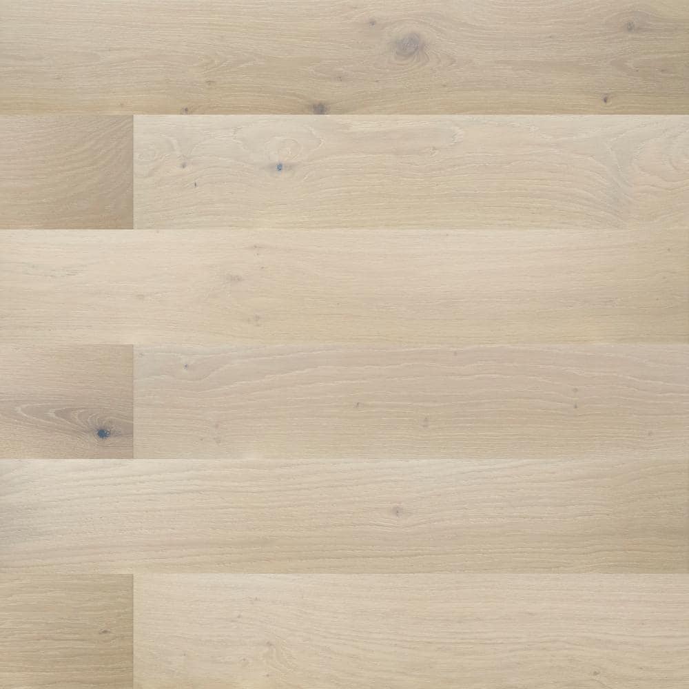 A&A Surfaces Woodridge Beach Buff Oak 0.28 in. x 6.5 in. Waterproof Wire Brushed Engineered Hardwood Flooring (21.67 sq. ft./case)