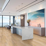 A&A Surfaces Woodridge Beach Buff Oak 0.28 in. x 6.5 in. Waterproof Wire Brushed Engineered Hardwood Flooring (21.67 sq. ft./case)