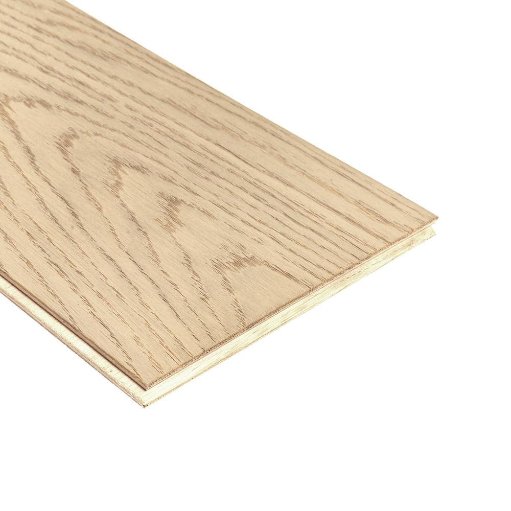 Mohawk Jupiter Moon Beachwood Oak 0.5 in. T x 7 in. W Wirebrushed Engineered Hardwood Flooring (35.05 sq. ft./case)