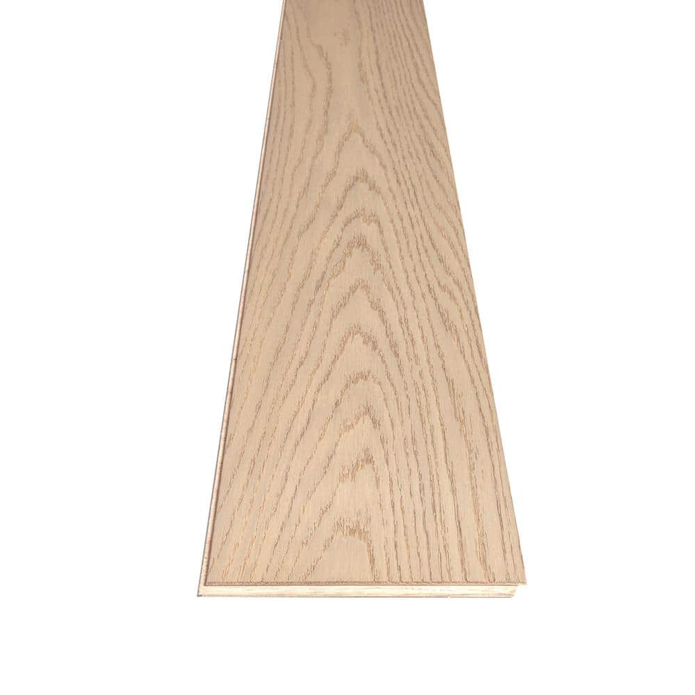 Mohawk Jupiter Moon Beachwood Oak 0.5 in. T x 7 in. W Wirebrushed Engineered Hardwood Flooring (35.05 sq. ft./case)