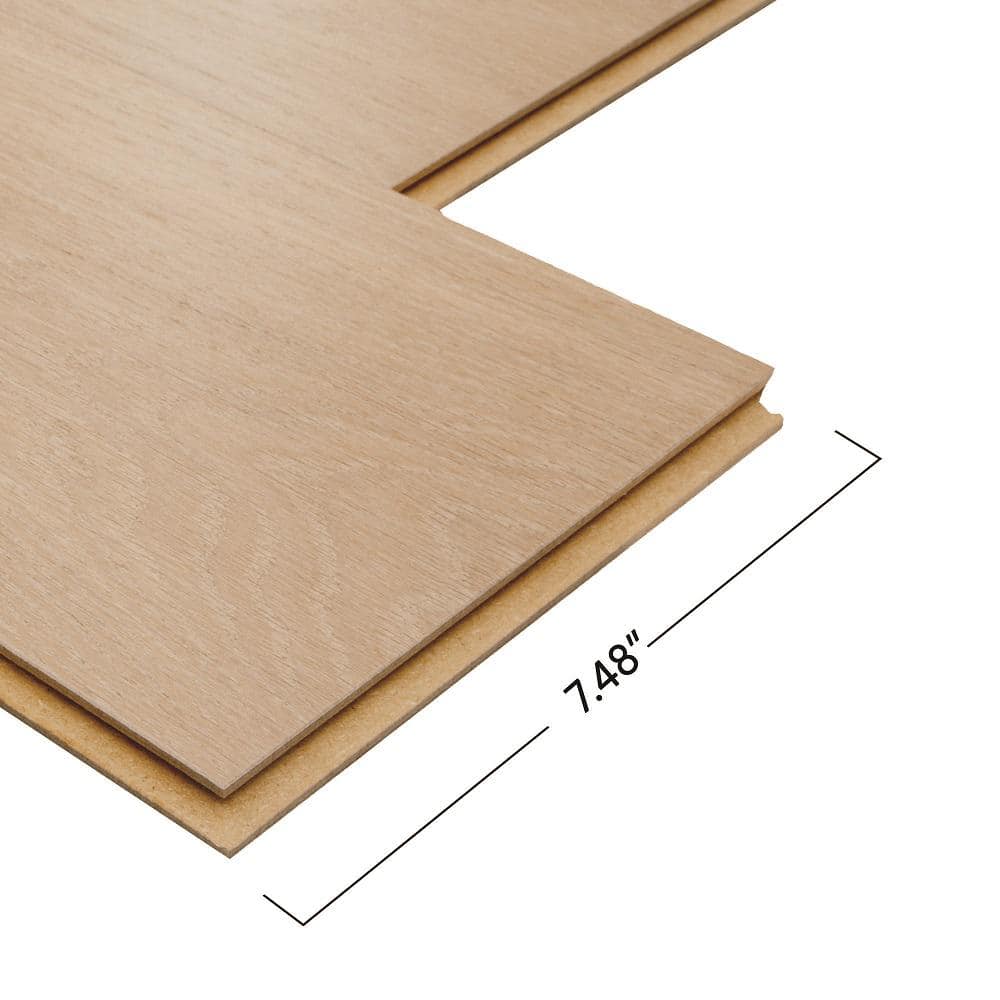 Pergo Defense+ Beachwood Park Oak 3/8 in. T x 7.5 in. W Click Lock Engineered Hardwood Flooring (1104.3 sq.ft./pallet)