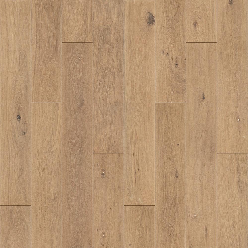 Pergo Defense+ Beachwood Park Oak 3/8 in. T x 7.5 in. W Click Lock Engineered Hardwood Flooring (1104.3 sq.ft./pallet)