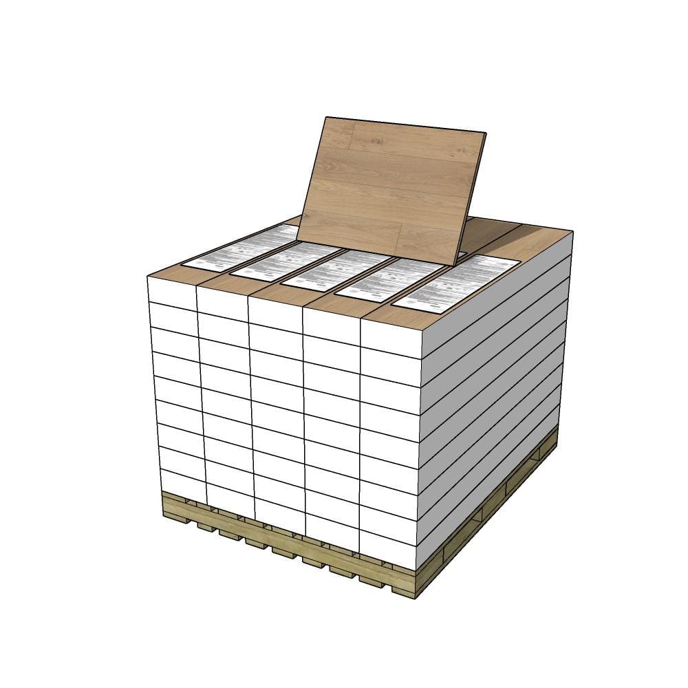 Pergo Defense+ Beachwood Park Oak 3/8 in. T x 7.5 in. W Click Lock Engineered Hardwood Flooring (1104.3 sq.ft./pallet)
