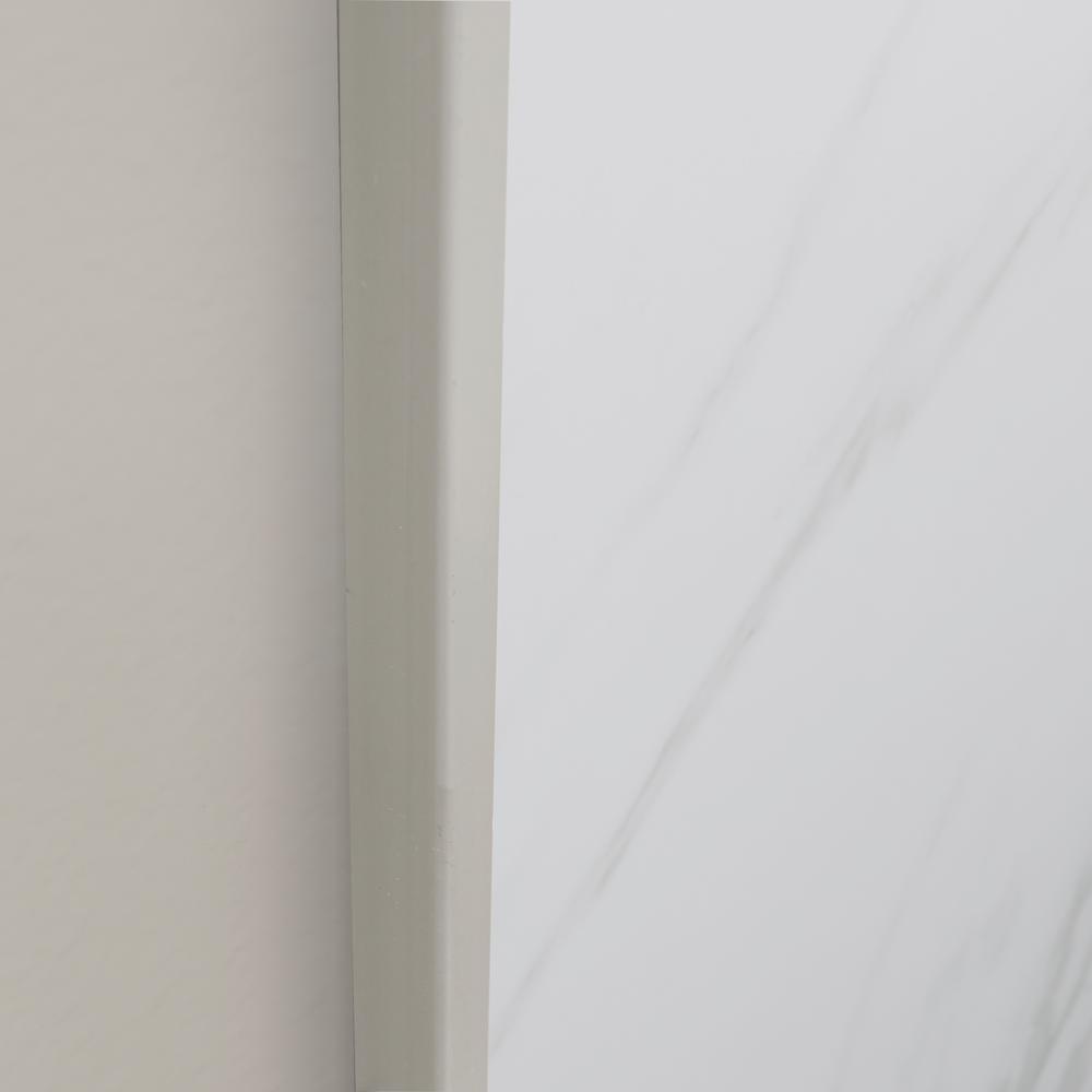 Jetcoat 32 in. x 60 in. x 78 in. 5-Piece Shower Kit in Carrara White with Left Drain 30 in. Base in White - Super Arbor