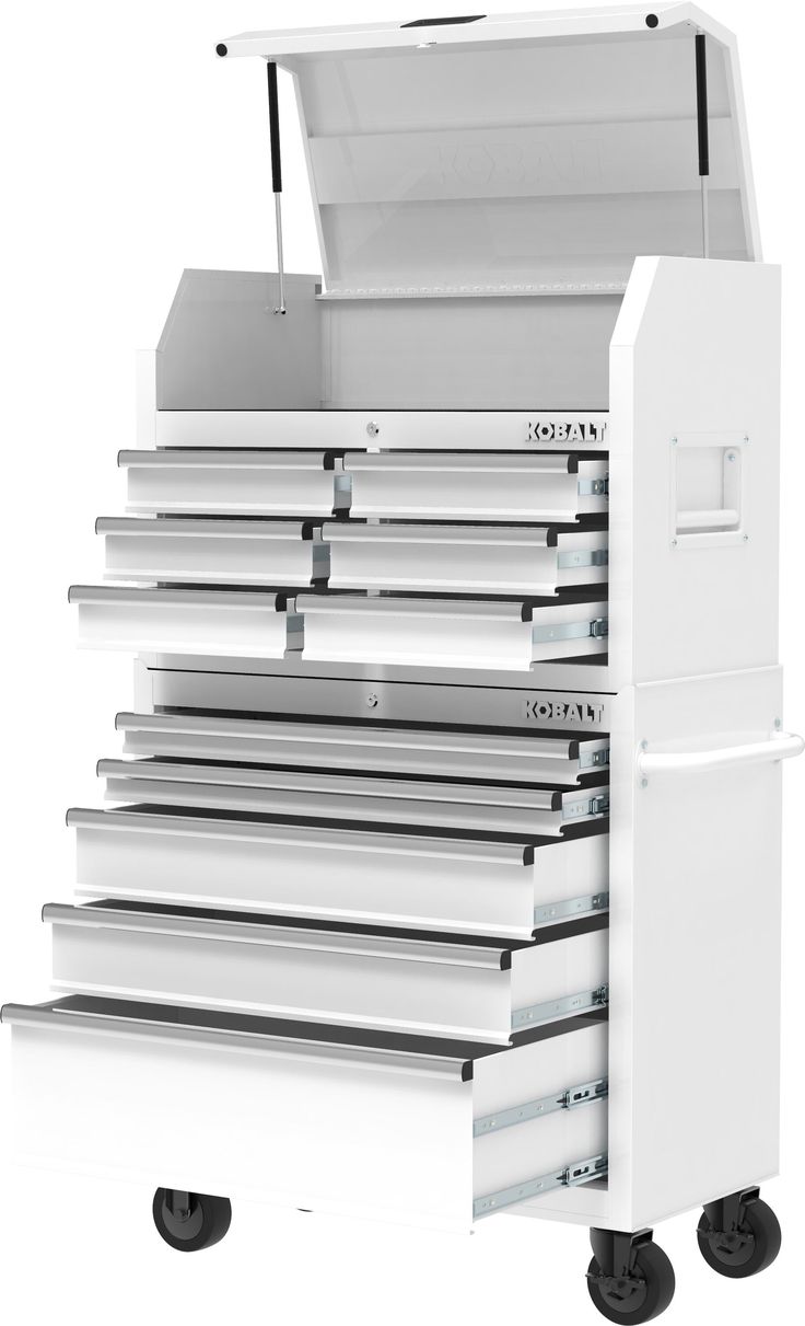 Kobalt 36-in W x 38-in H 5-Drawer Steel Rolling Tool Cabinet (White)