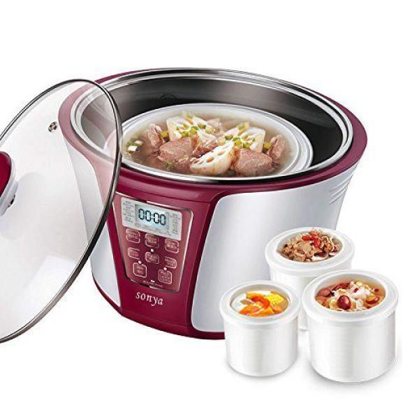 3.2 Qt. White Smart Slow Cooker with Temperature Settings