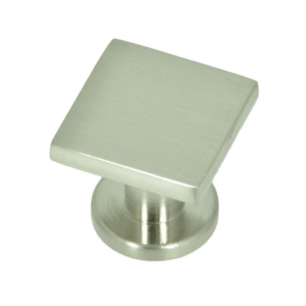 SoHo 1 in. Matte Black Square Cabinet Knob (10-Pack) - Super Arbor