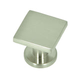 SoHo 1 in. Matte Black Square Cabinet Knob (10-Pack) - Super Arbor