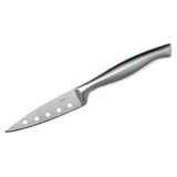 5-Piece Stainless Steel Knife and Sharpener Set, with Japanese Stainless Steel Slotted Blades