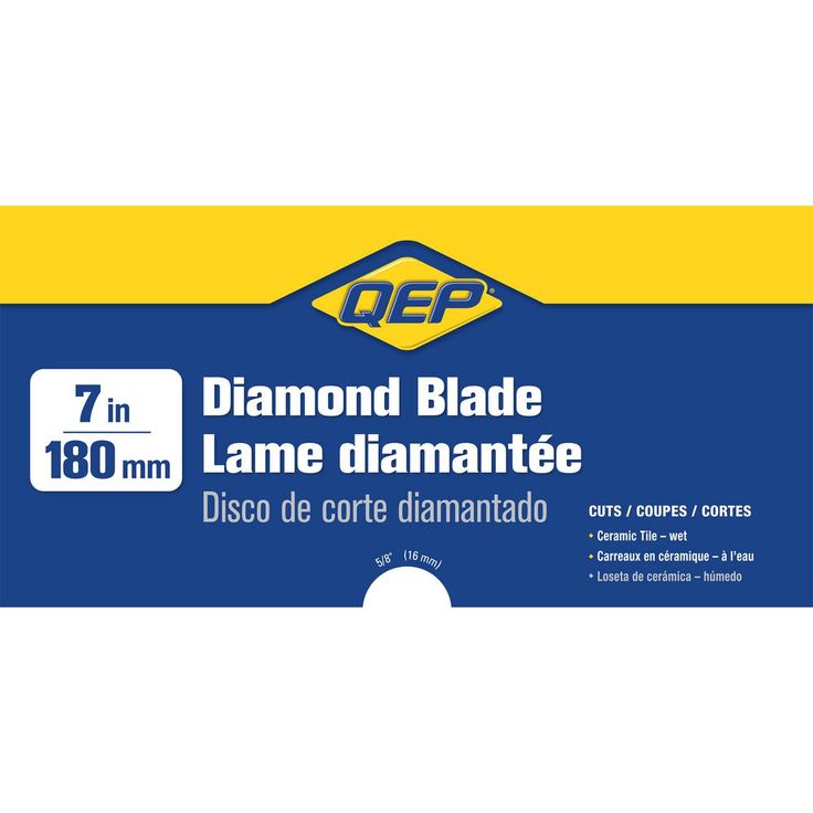 QEP 7 in. Diamond Blade for Wet Tile Saws for Ceramic Tile