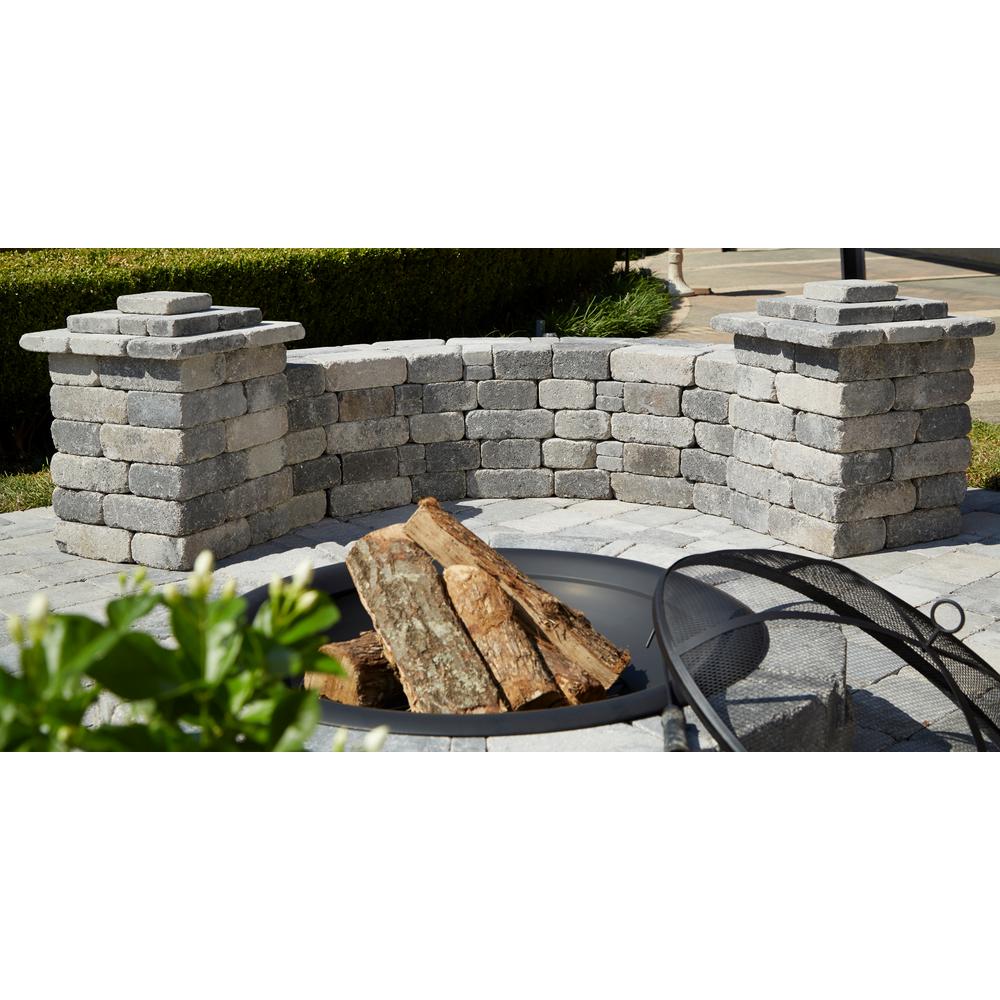 Pavestone RumbleStone Large 3.5 in. x 10.5 in. x 7 in. Greystone Concrete Garden Wall Block (96 Pcs. / 24.5 Face ft. / Pallet)