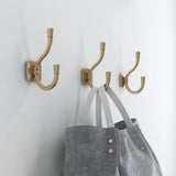Izak 4-1/3 in. Champagne Bronze Coat Hook - Super Arbor