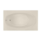 Studio 60 in. Acrylic Rectangular Drop-in Non-Whirlpool Bathtub in White - Super Arbor