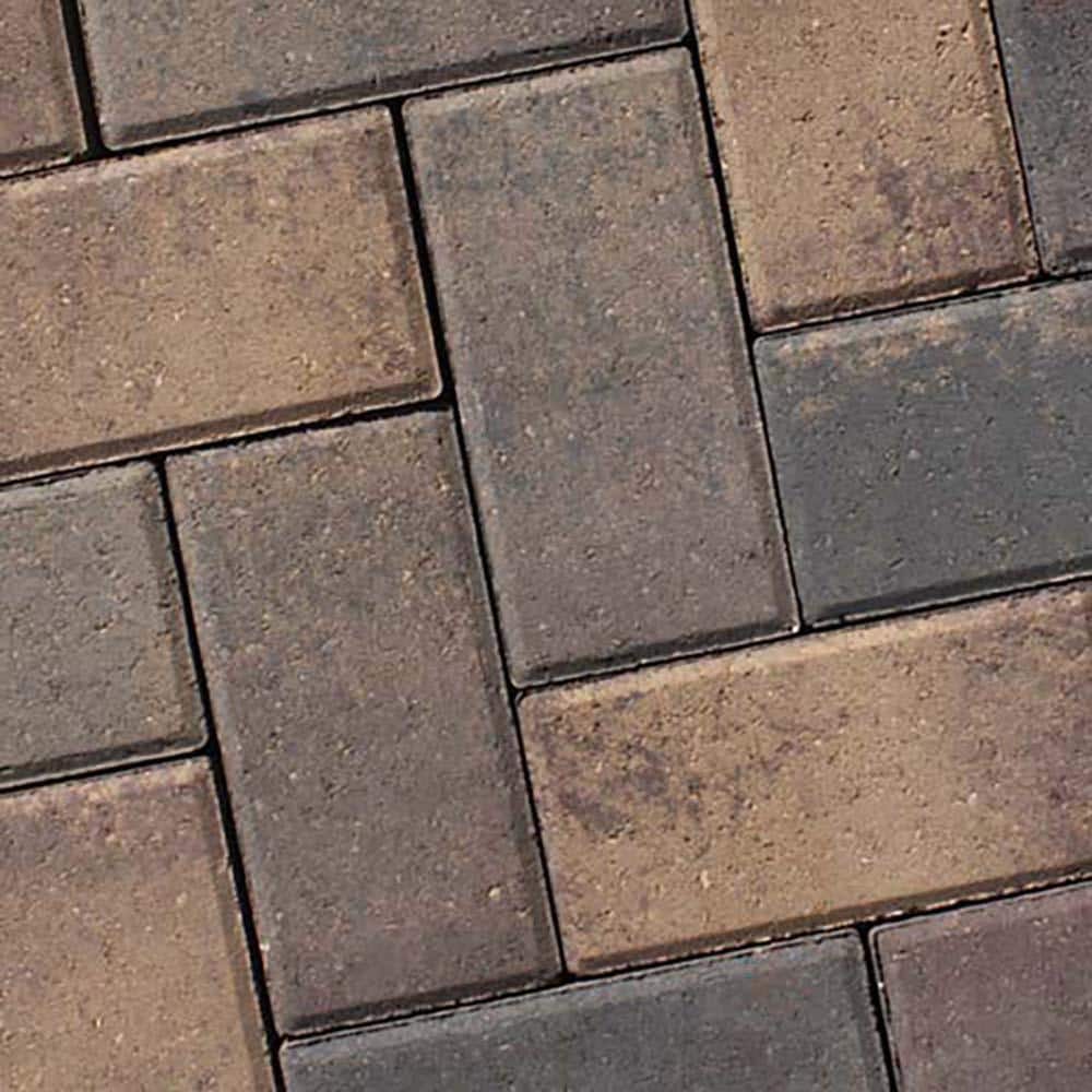 interlock Holland 8.5 in. x 4.25 in. x 2.375 in. Rectangle Beechwood FM Concrete Paver (280-pieces/69 sq. sf./Pallet)