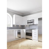 Cambridge 24-in W x 42-in H x 12-in D Glossy White Engineered Wood Door Wall Stock Cabinet