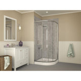 Randi 36 in. x 36 in. Double Threshold Shower Base in White - Super Arbor