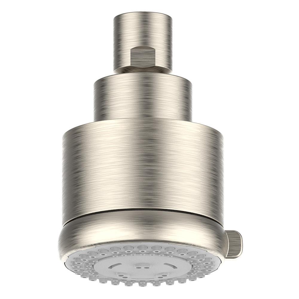 Techno 3-Pattern 1.75 GPM 2.7 in. Wall Mount Adjustable Spray Round Shower Head in Chrome - Super Arbor